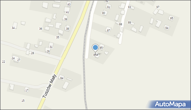 Tuszów Narodowy, Tuszów Narodowy, 85A, mapa Tuszów Narodowy