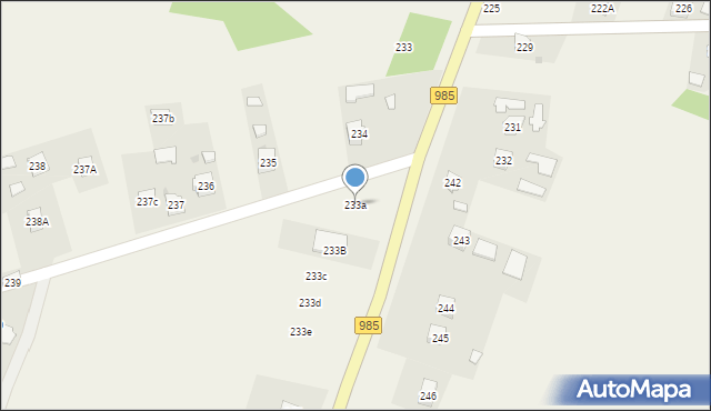 Tuszyma, Tuszyma, 233a, mapa Tuszyma