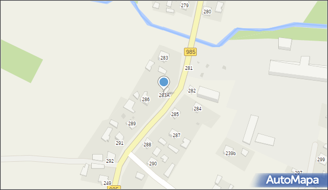 Tuszyma, Tuszyma, 283A, mapa Tuszyma