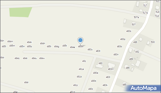 Tuszyma, Tuszyma, 494d, mapa Tuszyma