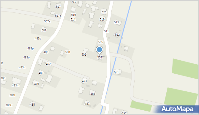 Tuszyma, Tuszyma, 504, mapa Tuszyma