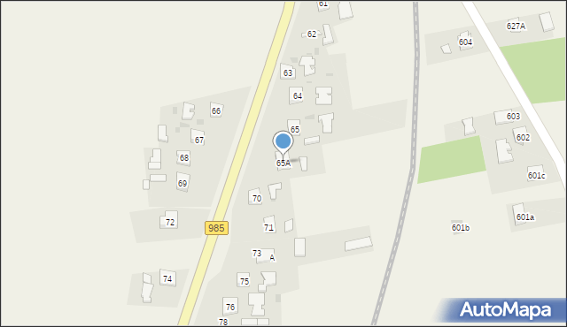 Tuszyma, Tuszyma, 65A, mapa Tuszyma