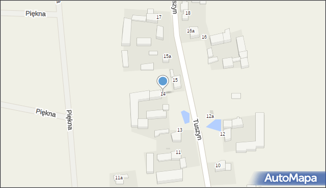 Tuszyn, Tuszyn, 14, mapa Tuszyn