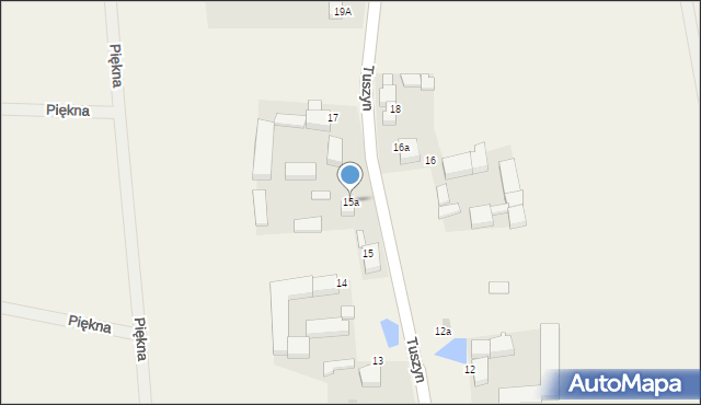 Tuszyn, Tuszyn, 15a, mapa Tuszyn
