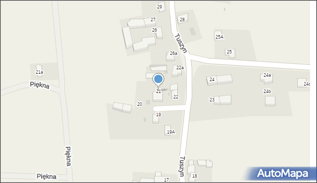 Tuszyn, Tuszyn, 21, mapa Tuszyn