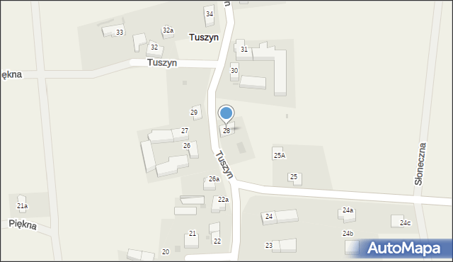 Tuszyn, Tuszyn, 28, mapa Tuszyn