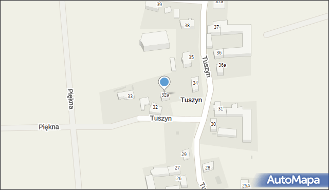 Tuszyn, Tuszyn, 32a, mapa Tuszyn
