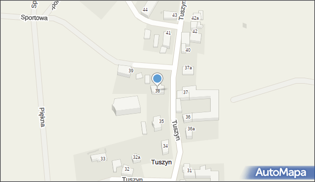 Tuszyn, Tuszyn, 38, mapa Tuszyn