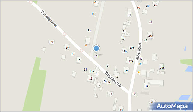 Tuszyn, Turystyczna, 6, mapa Tuszyn