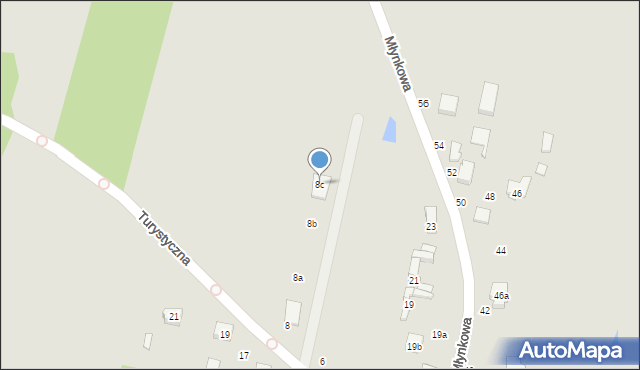 Tuszyn, Turystyczna, 8c, mapa Tuszyn