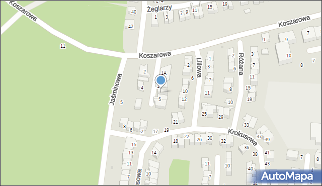 Ustka, Tulipanowa, 3, mapa Ustka