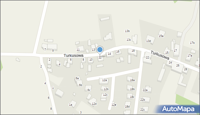 Wapnica, Turkusowa, 12, mapa Wapnica