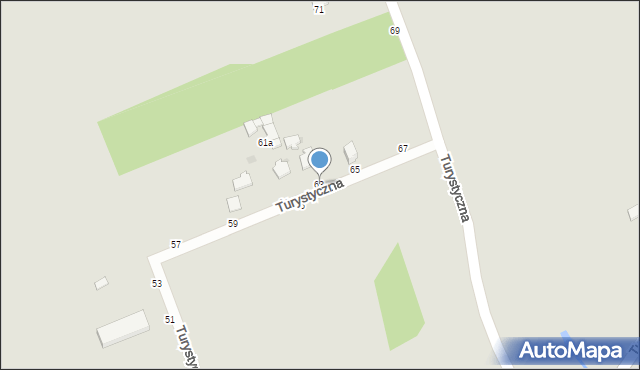 Warka, Turystyczna, 63, mapa Warka