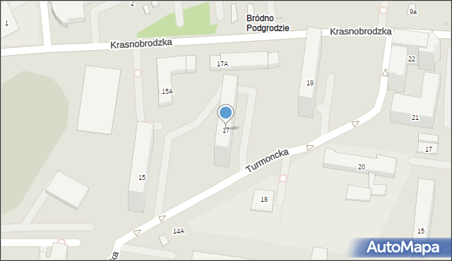 Warszawa, Turmoncka, 17, mapa Warszawy