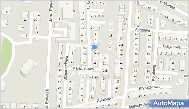 Warszawa, Turkusowa, 15, mapa Warszawy