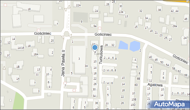 Warszawa, Turkusowa, 6, mapa Warszawy