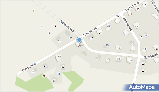 Warzymice, Turkusowa, 29, mapa Warzymice