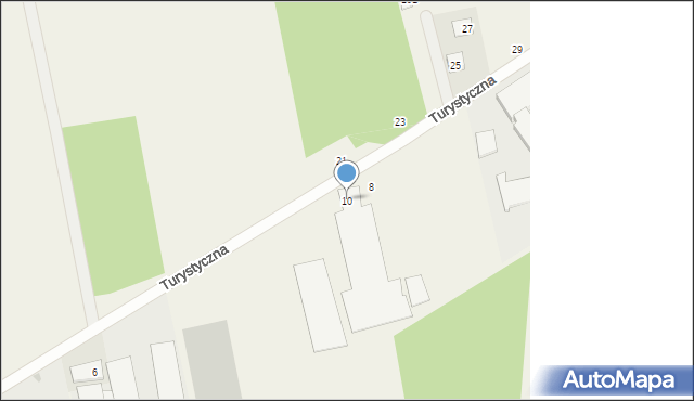 Wiązowna, Turystyczna, 10, mapa Wiązowna