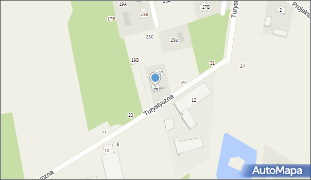 Wiązowna, Turystyczna, 25, mapa Wiązowna