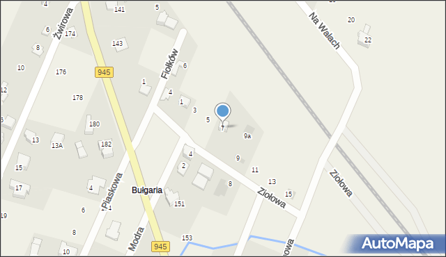 Wilkowice, Tulipanów, 7, mapa Wilkowice