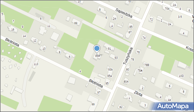 Wiśniowa Góra, Tuszyńska, 93A, mapa Wiśniowa Góra