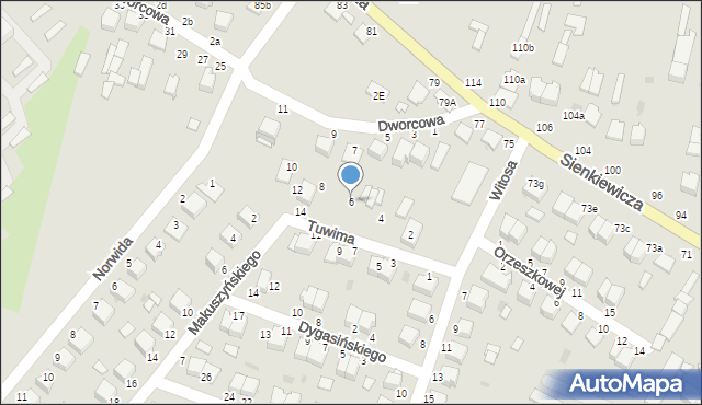 Włoszczowa, Tuwima Juliana, 6, mapa Włoszczowa