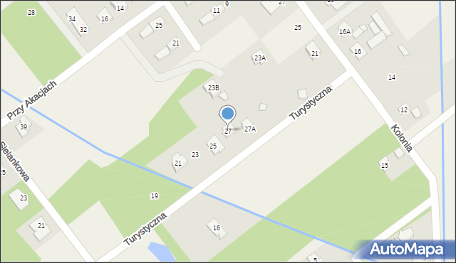 Wola Gołkowska, Turystyczna, 27, mapa Wola Gołkowska