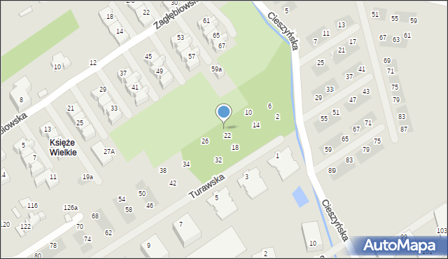 Wrocław, Turawska, 24, mapa Wrocławia