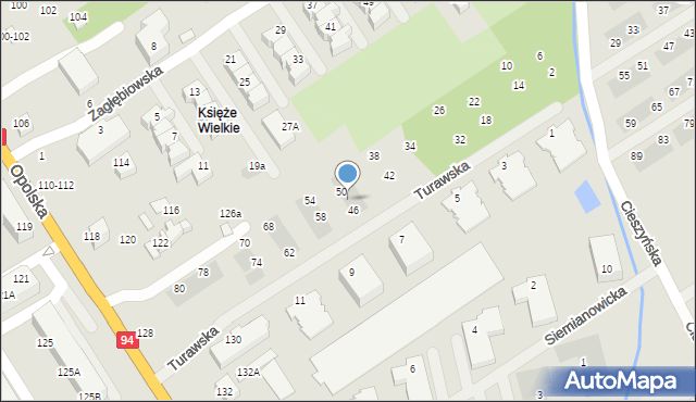 Wrocław, Turawska, 48, mapa Wrocławia