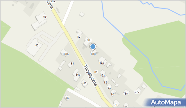 Zagnańsk, Turystyczna, 88B, mapa Zagnańsk