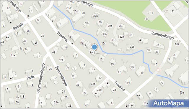 Zakopane, Tuwima Juliana, 11a, mapa Zakopanego