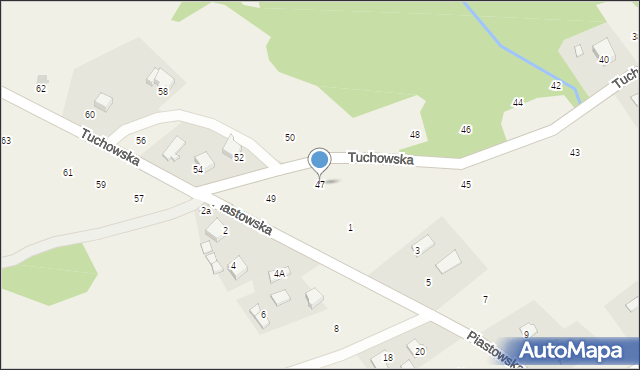 Zalasowa, Tuchowska, 47, mapa Zalasowa