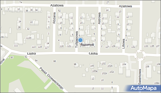 Zduńska Wola, Tulipanowa, 2, mapa Zduńska Wola