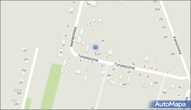 Zduńska Wola, Turystyczna, 3, mapa Zduńska Wola