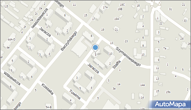 Zduńska Wola, Tuwima Juliana, 1, mapa Zduńska Wola