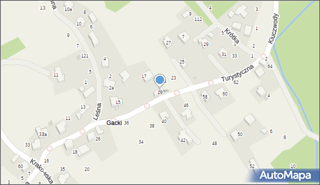 Zelków, Turystyczna, 19, mapa Zelków