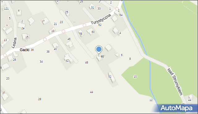 Zelków, Turystyczna, 54, mapa Zelków