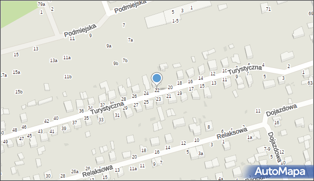 Zgierz, Turystyczna, 22, mapa Zgierz