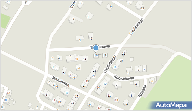 Zgorzelec, Tulipanowa, 16, mapa Zgorzelec