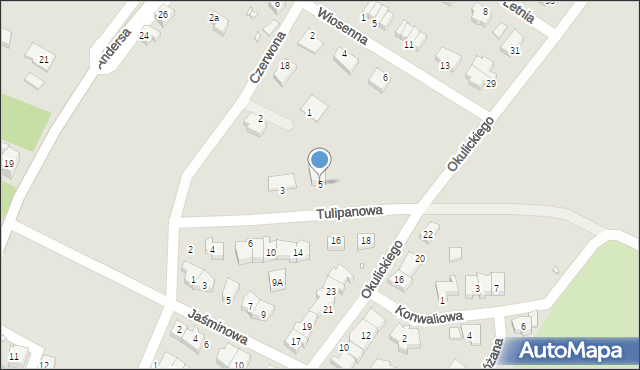 Zgorzelec, Tulipanowa, 5, mapa Zgorzelec
