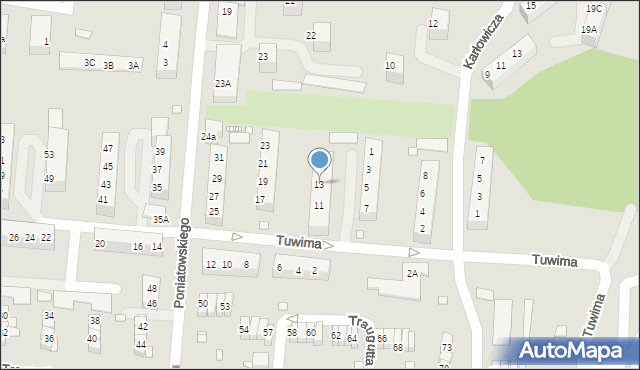 Zgorzelec, Tuwima Juliana, 13, mapa Zgorzelec