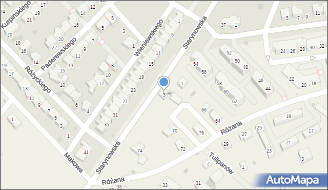 Zieleniewo, Turystyczna, 3, mapa Zieleniewo