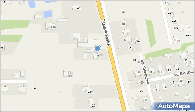Żychlin, Tuliszkowska, 16, mapa Żychlin