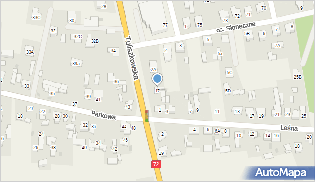 Żychlin, Tuliszkowska, 17, mapa Żychlin