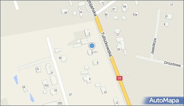 Żychlin, Tuliszkowska, 4, mapa Żychlin