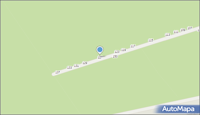 Biała Podlaska, Twarda, 127, mapa Białej Podlaskiej