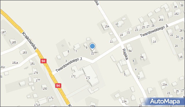 Biały Kościół, Twardowskiego Jana, ks., 11, mapa Biały Kościół