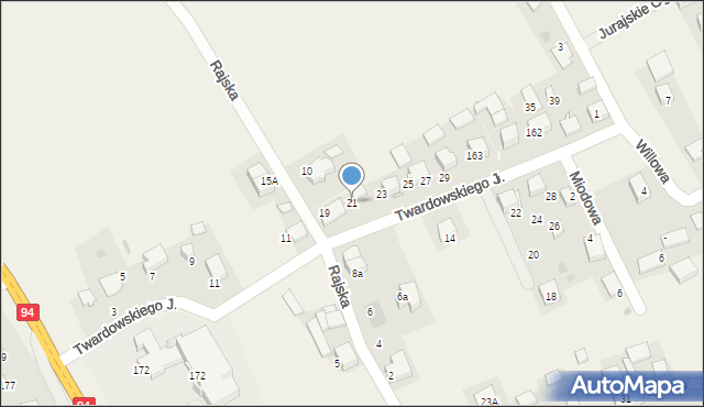 Biały Kościół, Twardowskiego Jana, ks., 21, mapa Biały Kościół