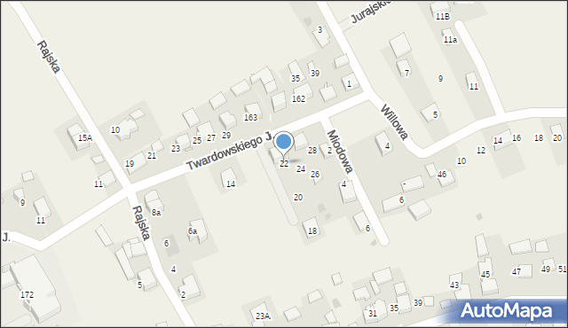 Biały Kościół, Twardowskiego Jana, ks., 22, mapa Biały Kościół