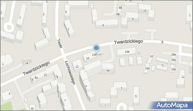 Bydgoszcz, Twardzickiego Józefa, 14d, mapa Bydgoszczy